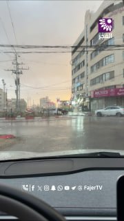 גשם טוב יורד על העיר טול כרם