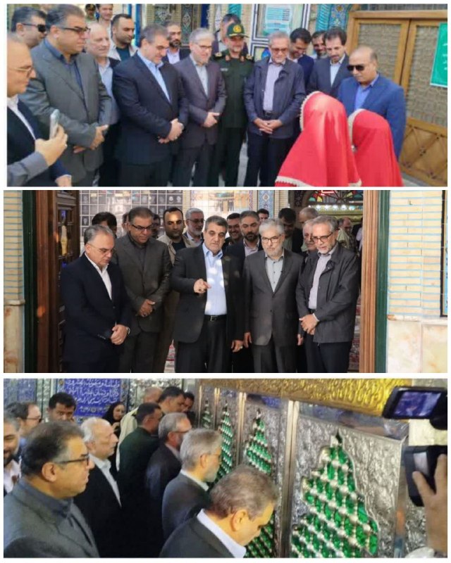 سمنان لاین/خط خبری..: استقبال دکترعباس گلرو نماینده مردم ، دکترکولیوند استاندارسمنان ،فرمانده سپاه استان، معاون سياسی استاندارو فرماندار شهرست