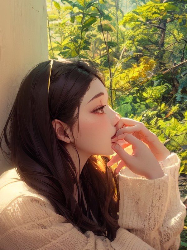 氛围感好好哦，但是AI真的不会画手哈哈哈哈哈哈