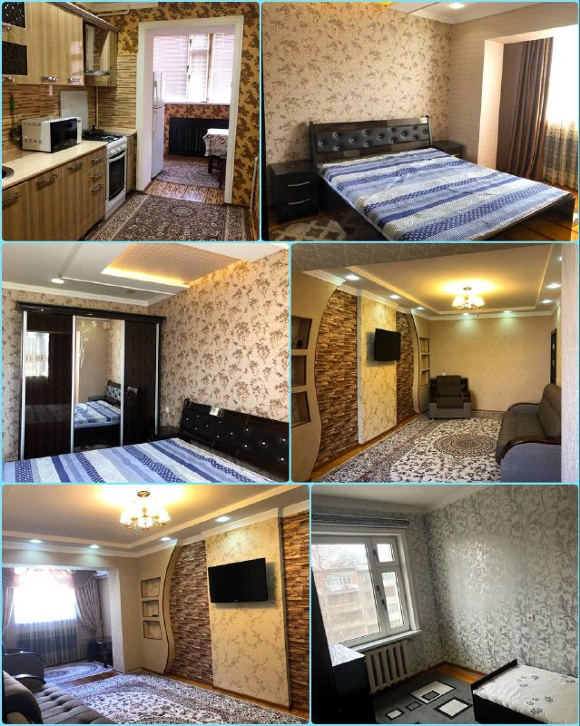 •Аренда:- Яккасарайский район, гостиница Россия, Grand Mir Hotel, метро Ойбек.- 3 комнатная, 2 этаж, 5 этажный дом, хороший ремонт, мебель и техника, интернет, цена: 700$------------------------------