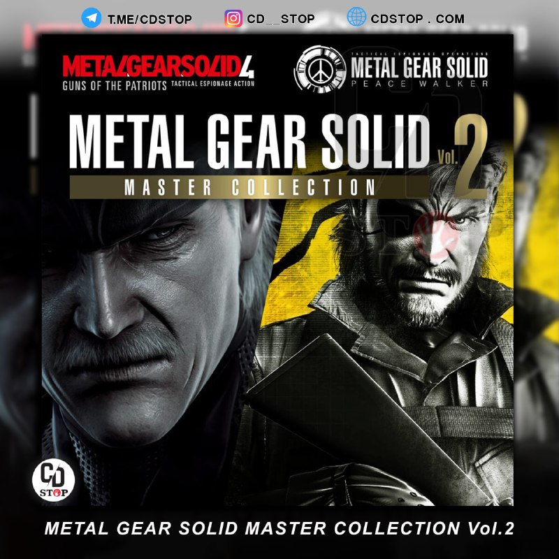 PS4DATA: #اکانت_قانونی✅ پیش خریدMETAL GEAR SOLID: MASTER COLLECTION Vol.2ریجن آمریکاظرفیت اول ⏪ 799.000ظرفیت دوم ⏪ 4.999.000ظرفیت