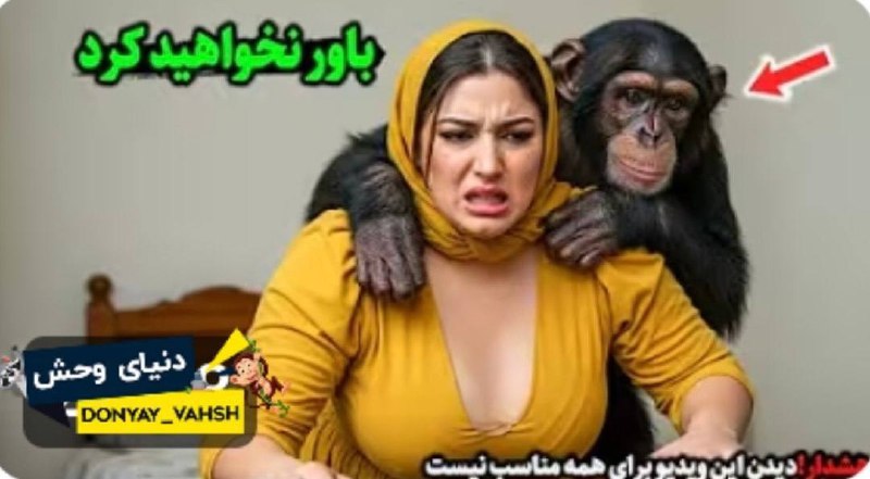 ❣دنــیای تــــرفـنــــــد❣: حاملگی زنی صالح از میمون خونگیش😱حقیقتی فاش شد که شما رو شوکه خواهد کرد😨مشاهده ▶️