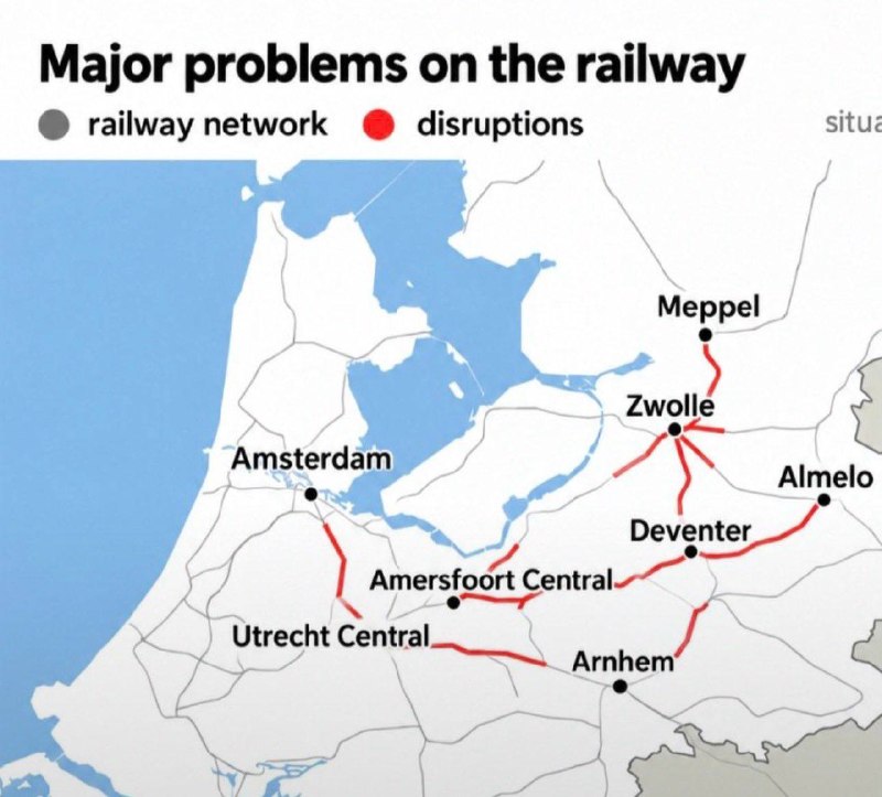 — 🇳🇱 New: In the Netherlands today, extensive sabotage operations took place against the railway network