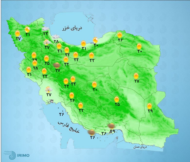 AsreSafar: 🔺آسمان بیشتر مناطق کشور تا سه روز آینده صاف خواهد بود🔹سازمان هواشناسی کشور برای سه روز آینده در شمال غربی کشور بارش های