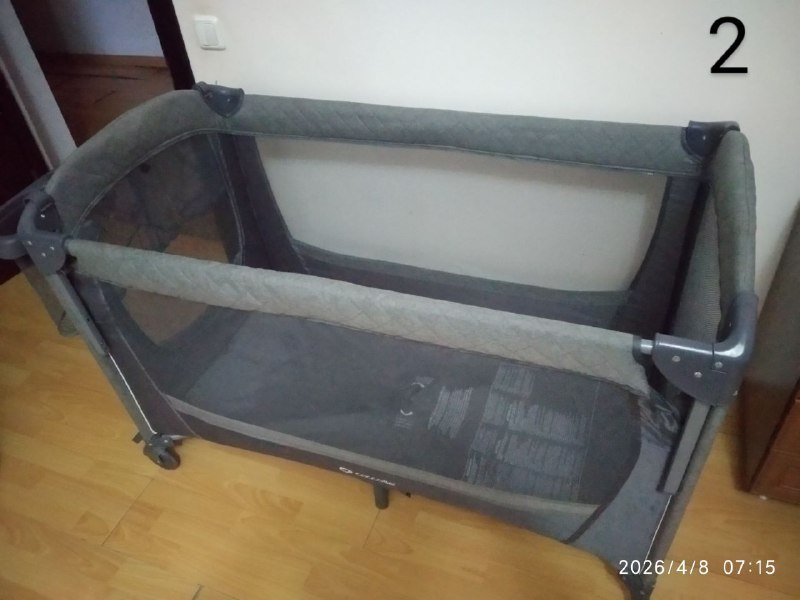 Кроватка раскладная, всё в комплекте — 120 лар. — фото 1