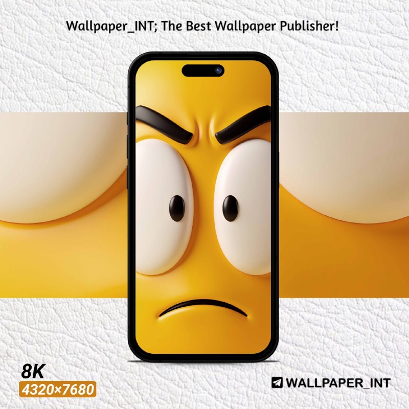 Wallpaper | والپیپر | Обои: #Emoji #Eyes #Yellow #Funny #8K@Wallpaper_INT