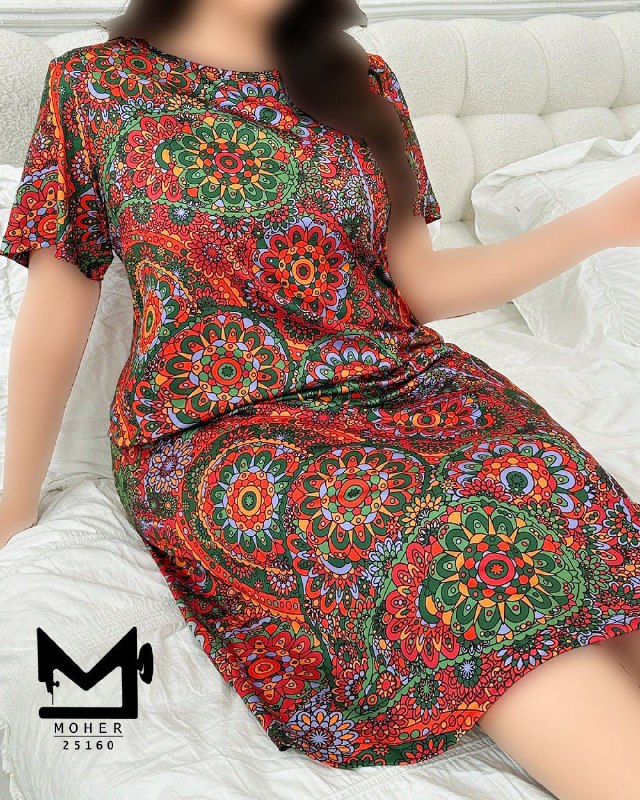 مزون سادات(تک ،همکاری،عمده): 🔸 تونیک راحتی طرح سنتی 🔹 کد : 25160🔸 رنگ : کاتالوگ🔹 سایز : فری سایز مناسب 48 تا 56🔸 جنس : لاکرا سافت🔹 تونیک راحتی نرم که