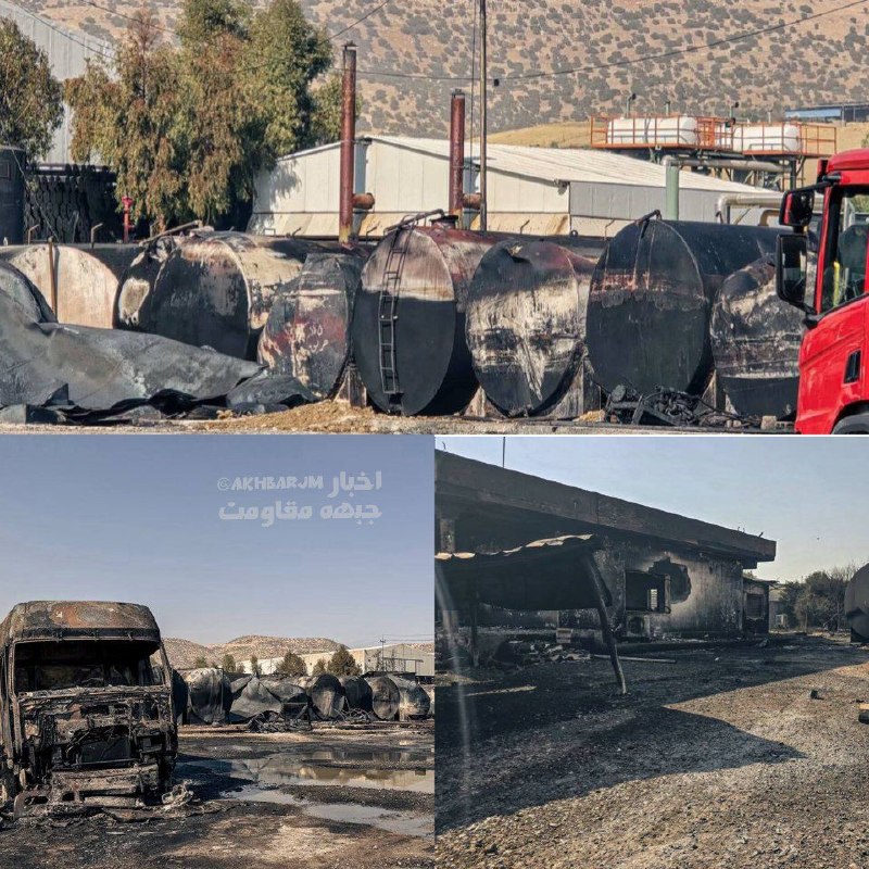 اخبار جبهه مقاومت: 🔴معاون مدیر بهداشت سلیمانیه در شمال عراق:بر اثر انفجار در انبار فراورده های نفتی در این استان، 18 نفر زخمی شدند. 🇮🇶 @akh