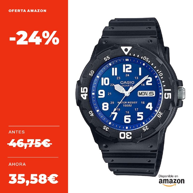 🔥 Casio Reloj Hombre MRW-200H-2B2 Azul y Negro  🔥 ¡BUEN precio! 🔎 Moda 📢 #pub  🛒