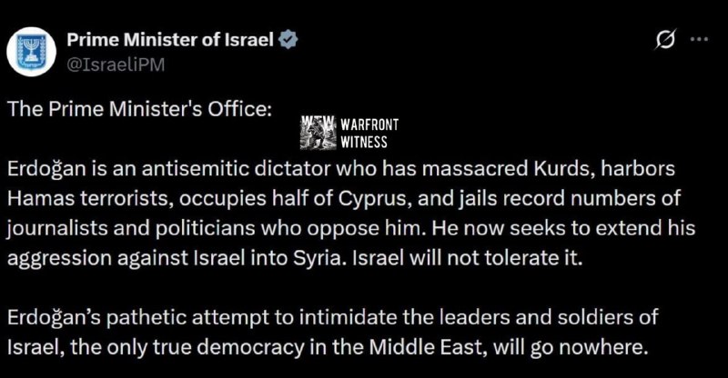 ️🇮🇱🇹🇷 בעקבות הודעתה של טורקיה כי היא מבקשת הודעה אדומה מהאינטרפול נגד ראש הממשלה הישראלי בנימין נתניהו…