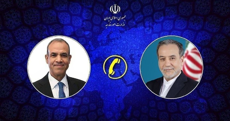 ‌‌‌اخبار ایران ✔: 📞گفتگوی تلفنی وزرای امور خارجه ایران و مصر🔹عراقچی و بدر عبدالعاطی امروز شنبه در یک گفتگوی تلفنی، درباره آخرین تحولات منط