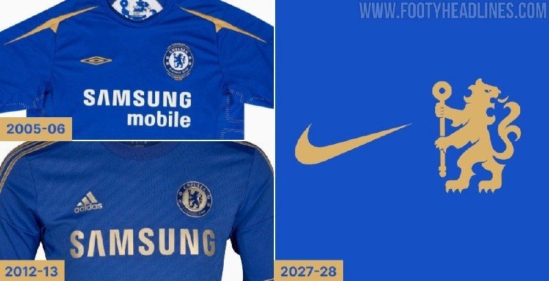 CHELSEA CF: فوتی هدلاینزاطلاعات اولیه درباره پیراهن اول جدید چلسی برای فصل 2027-2028طراحی جدید، بازگشت مجدد جزئیات طلایی به ظاهر لبا