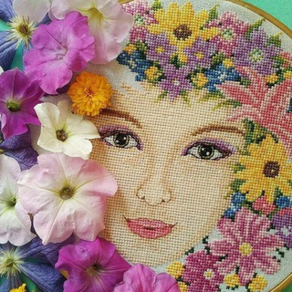 Telegram profile photo for آموزش شماره دوزی و گلدوزی بهار