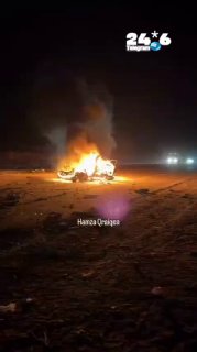 🇮🇱 על פי דיווחים מעזה, לא ניתן היה לחלץ את גופות ההרוגים מתקיפת הרכב, והן נותרו בוערות בתוכו. חדשות 100.