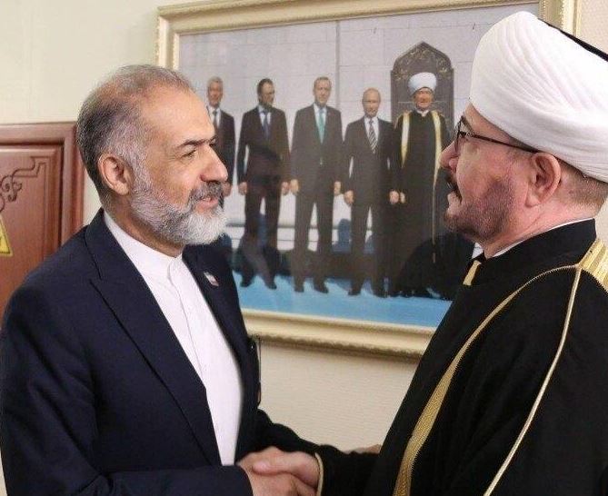 جهان تسنیم: تقدیر مفتی مسلمانان روسیه از نقش ایران در انسجام امت اسلام🔹رئیس شورای مفتیان و اداره امور دینی مسلمانان روسیه در دیدار ب