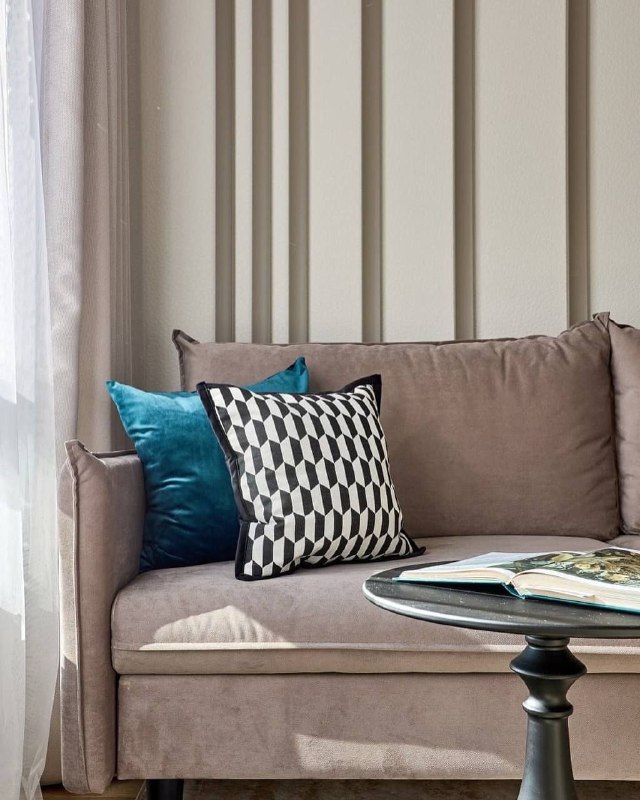 Оформление интерьера однокомнатной квартиры размером 32 кв.м с использованием ярких цветовых акцентов. МЫ В МАХ подписаться - изображение 5 - оформление, интерьера, однокомнатной