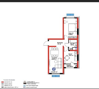 Мирзо-Улугбекский район. 2-комнатная 58 м² в ЖК Botanika Saroyi
