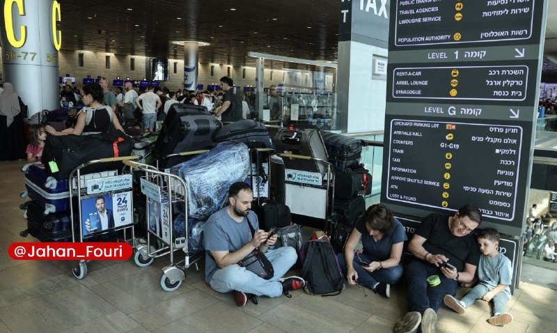 جهان بین‌الملل فوری🌍: جزئیات هرج و مرج گسترده و بزرگترین اختلال پروازی در فرودگاه بن‌گوریون🔹وب سایت Flightradar۲۴، که متخصص ردیابی ترافیک هوای