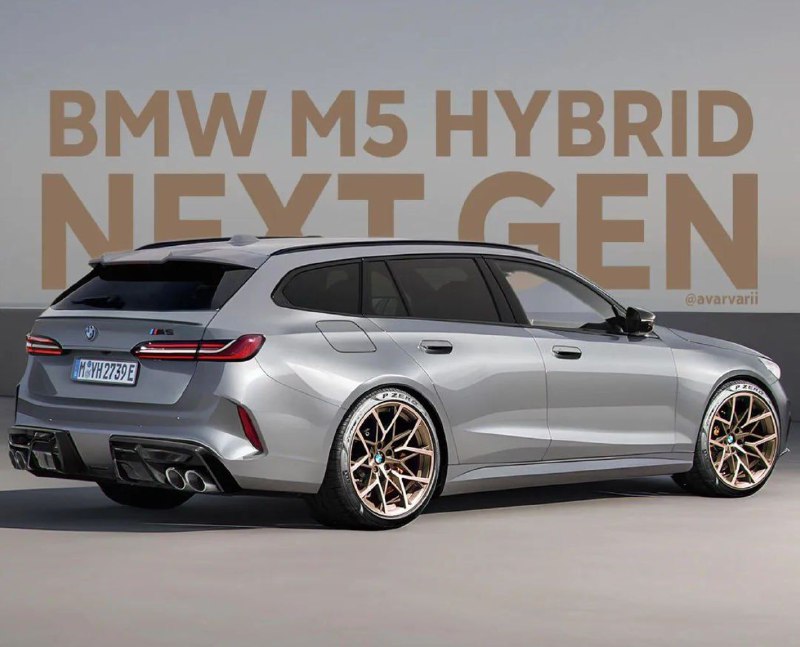 Рендер 2024 BMW M5 Hybrid Touring