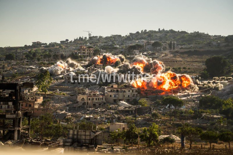 ️🇮🇱🇱🇧 צילומי פעילות ההריסה של צה"ל בבינת ג'בייל, בתוך רצועת הביטחון.