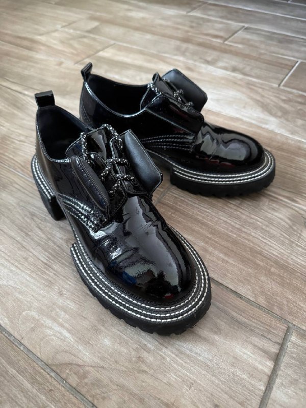 полуботинки, кожа