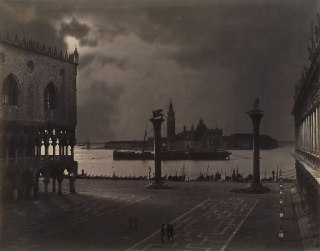 Carlo Naya"Venice: Saint Mark's Looking toward San Giorgio Maggiore, in Moonlight"1870 #Naya