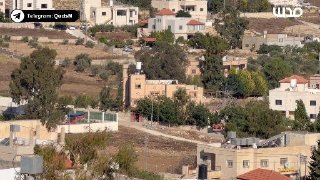 הרגע שבו פוצצו כוחות הכיבוש את בית משפחתו של ההרוג שייח פארוק רמדאן בכפר טל, מדרום-מערב לשכם.