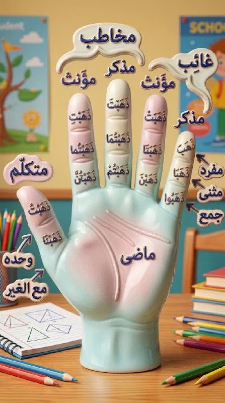 پیام آسمان و عربی دوره اول متوسطه شهرستان آذرشهر ( مهدی جابری حق )🌹🌹🌹: صرف فعل ماضی @maarefmj94