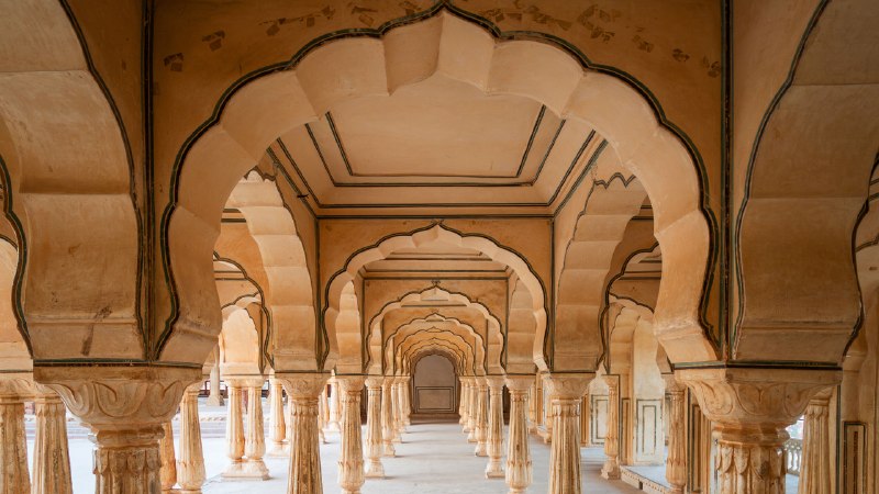 History with a viewSattais Katcheri Hall in Amber Fort near Jaipur, Rajasthan, India (© R.M. Nunes/Getty Images)