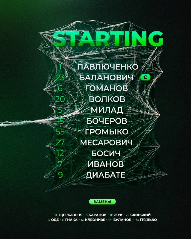 فوتبالی | Footballi.net: 🌬🔴 ترکیب ویتبسک مقابل بلانوویچی با حضور میلاد محمدی 🕐 ساعت ۱۹:۳۰#لیگ_بلاروس #لژیونر ⚽️ @FootballiApp