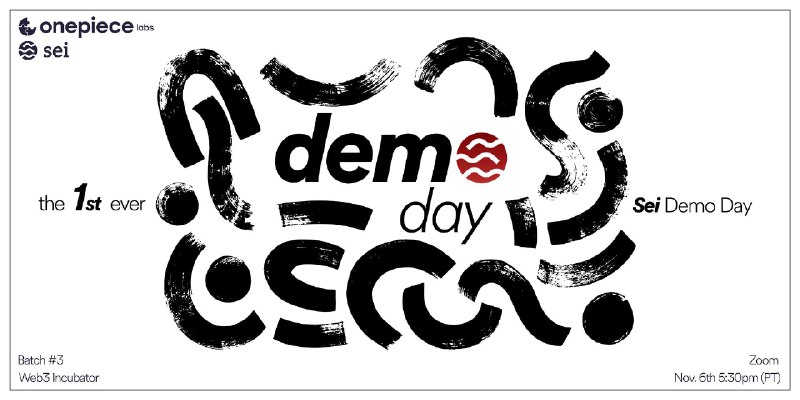 OnePiece Labs x Sei Incubator Online Demo Day · Zoom · Luma