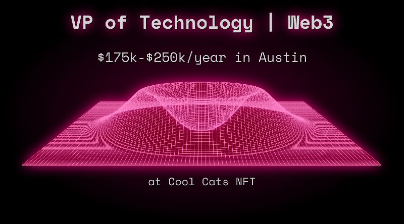 VP of Technology | Web3 $175k - $250k in Austin at Cool Cats NFT