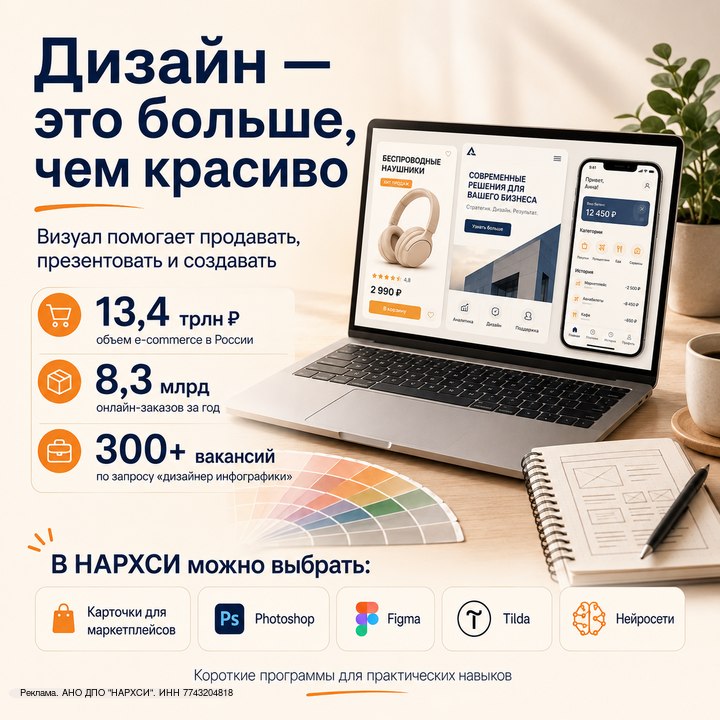 Дизайн давно вышел за рамки красивых картинок Сейчас бизнесу постоянно нужны визуалы для товаров, сайтов, интерфейсов, рекламы и контента. На по за... - изображение 1 - сайтов, дизайнеров, маркетплейсов