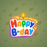 B-Day Candle #100