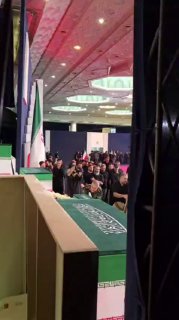 הגנרל סייד מג'יד מוסאווי נוכח בטקס הפרידה מהנשיא שנספה
