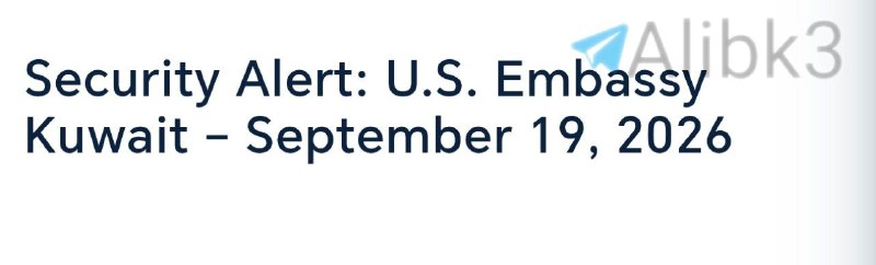 The US Embassy in Kuwait issues a security warning to Americans about the possibility of closing the airspace due to the developments in the region.