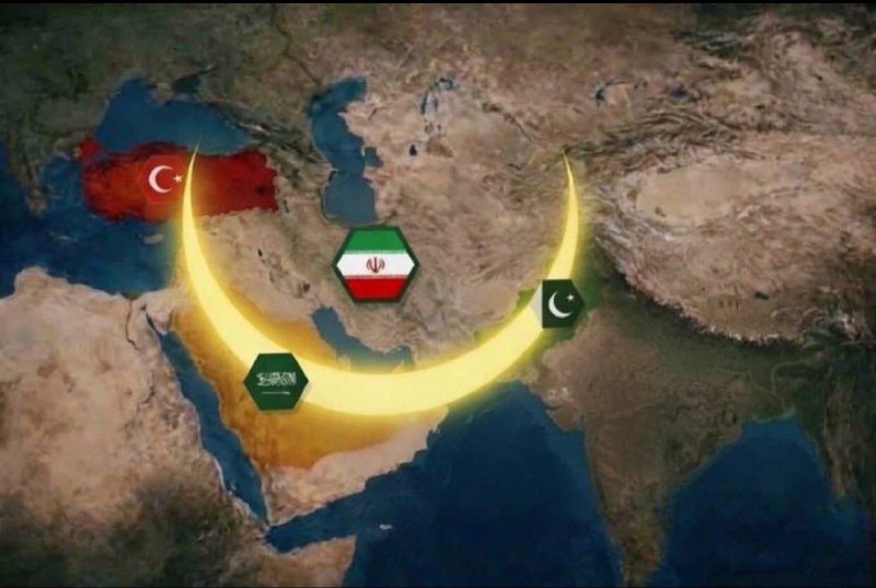 🇸🇦🇵🇰🇹🇷🇮🇷משתמשים בערבית ובעברית: כעת, נוצר סהר סוני נגד הסהר השיעי באזור.