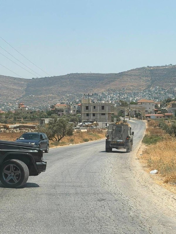 דחוף: צבא הכיבוש מסתער על הכפר בית פוריק, מזרחית לשכם.