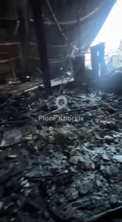 כל מה שנשאר ממרכז המוקד בחרקוב לאחר התקיפה שלנו הלילה.