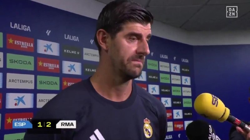 RealMadridFarsi: 🔻صحبتهای تیبو کورتوا بعد از بازی با اسپانیول 🗣️ دیومانده؟ نمیدونم چقدر براش پول پرداخت شده! اون تازه به تیم اضافه شده.