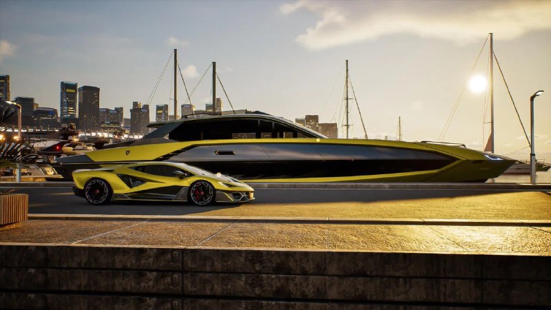 Lamborghini превратила силуэт суперкара в роскошную яхту