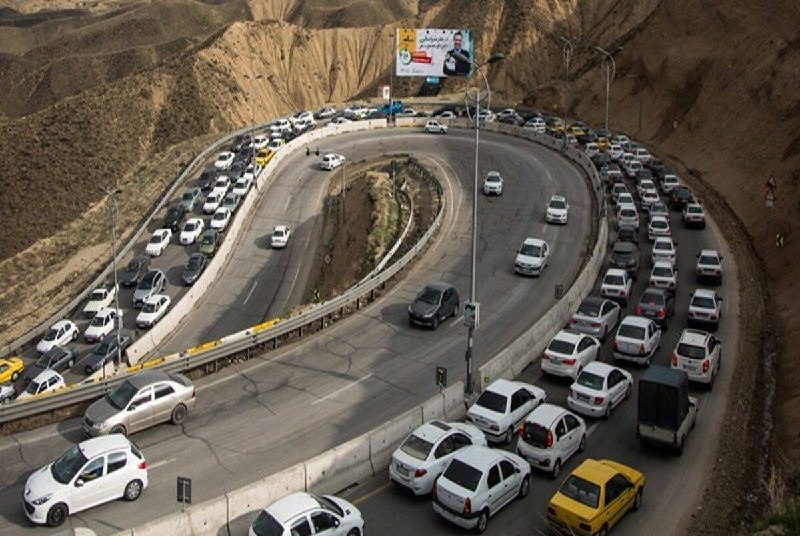 Halos Road became one-way; Heavy traffic on Mazandaran roads