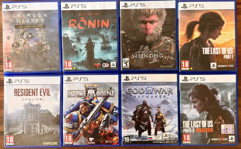 Продам игры на дисках для Sony PlayStation 5