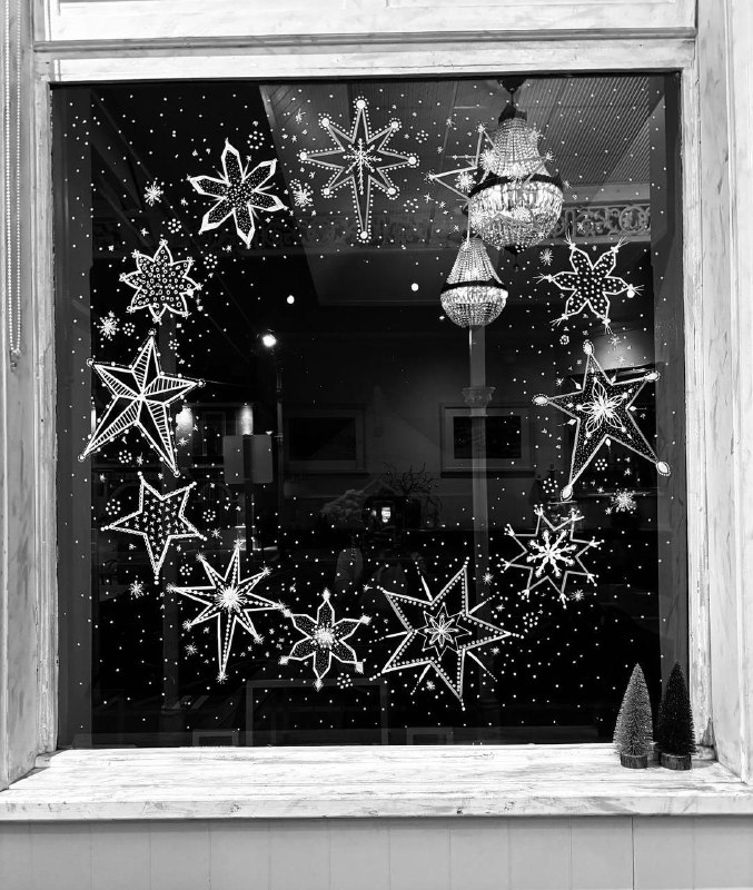 Для поднятия зимнего настроения нарисовала на окне в гостиной домики Рисовала, как говорится, от балды . И что могу сказать - художник из меня так ... - изображение 6 - telegram, view, поднятия