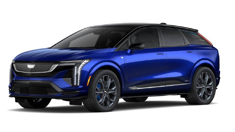 Новый Cadillac Optiq обзавёлся эксклюзивным цветом — Deep Ocean Tintcoat. Зарубе