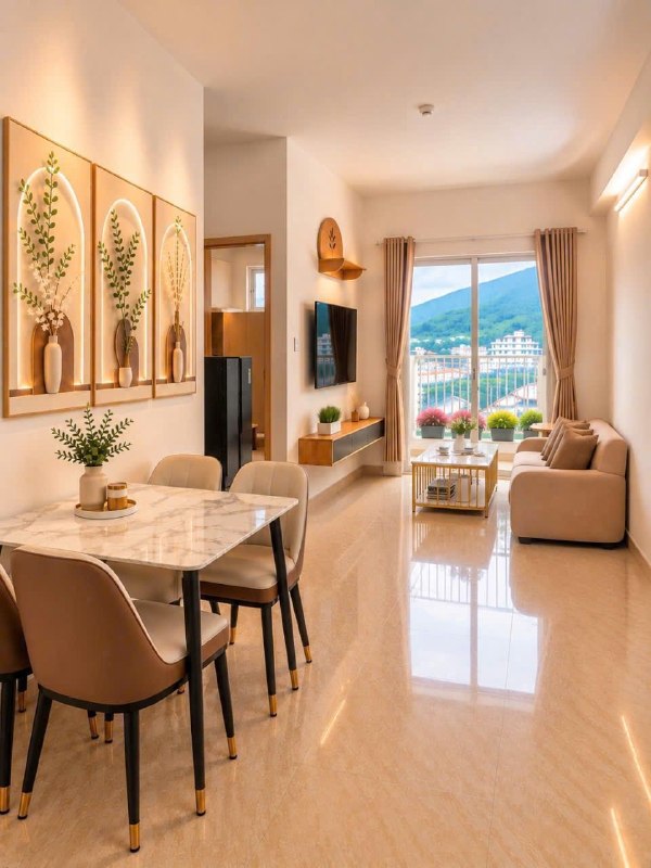 Сдаётся квартира, 2 спальни, 55 м², Vĩnh Hòa