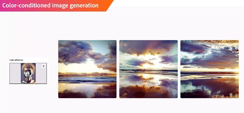就在刚刚 Adobe 发布了自己的生成式设计工具 beta 版本的内测链接，同时还将在北京时间凌晨 4 点召开发布会，看了下官方公布的能力，算是对目前图片编辑相关生成能力的集大成了，我按照图片的生成方式、生成格式、细节优化、特殊效果这四个大类将官网上露出了能力进行了分类，具体如下 