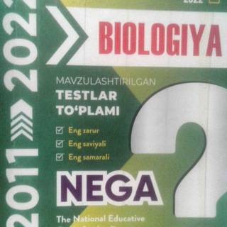 NEGA BIOLOGIYA TAHLIL DTM 2023 Milliy Sertifikat