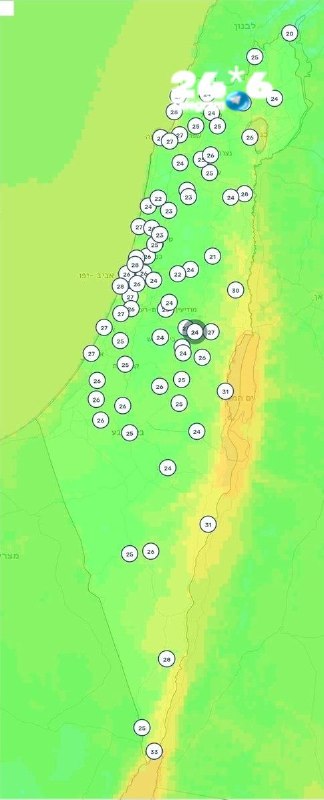 🇮🇱 תחזית מזג אוויר להיום: היום שיא החום שרבי בהרים ובפנים הארץ, וחם, לח ומעיק בחוף. גם בלילה הקרוב הטמפרט…