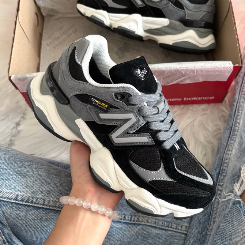 New Balance New Balance 9060 Black Grey White Cordura, фото 3